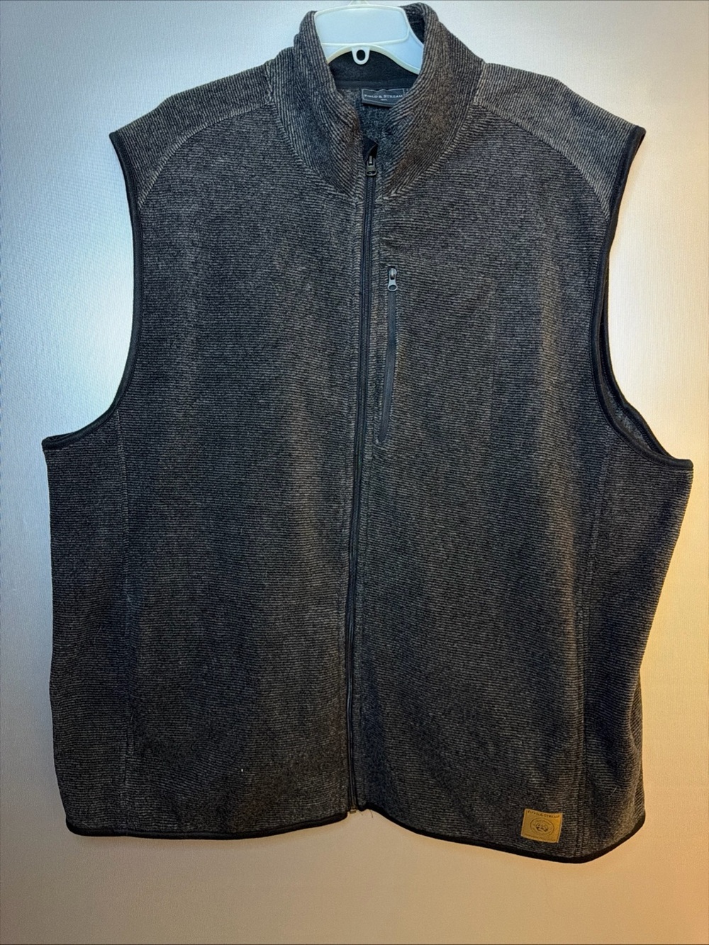 Field & Stream Charcoal Gray Full-Zip Fleece Vest